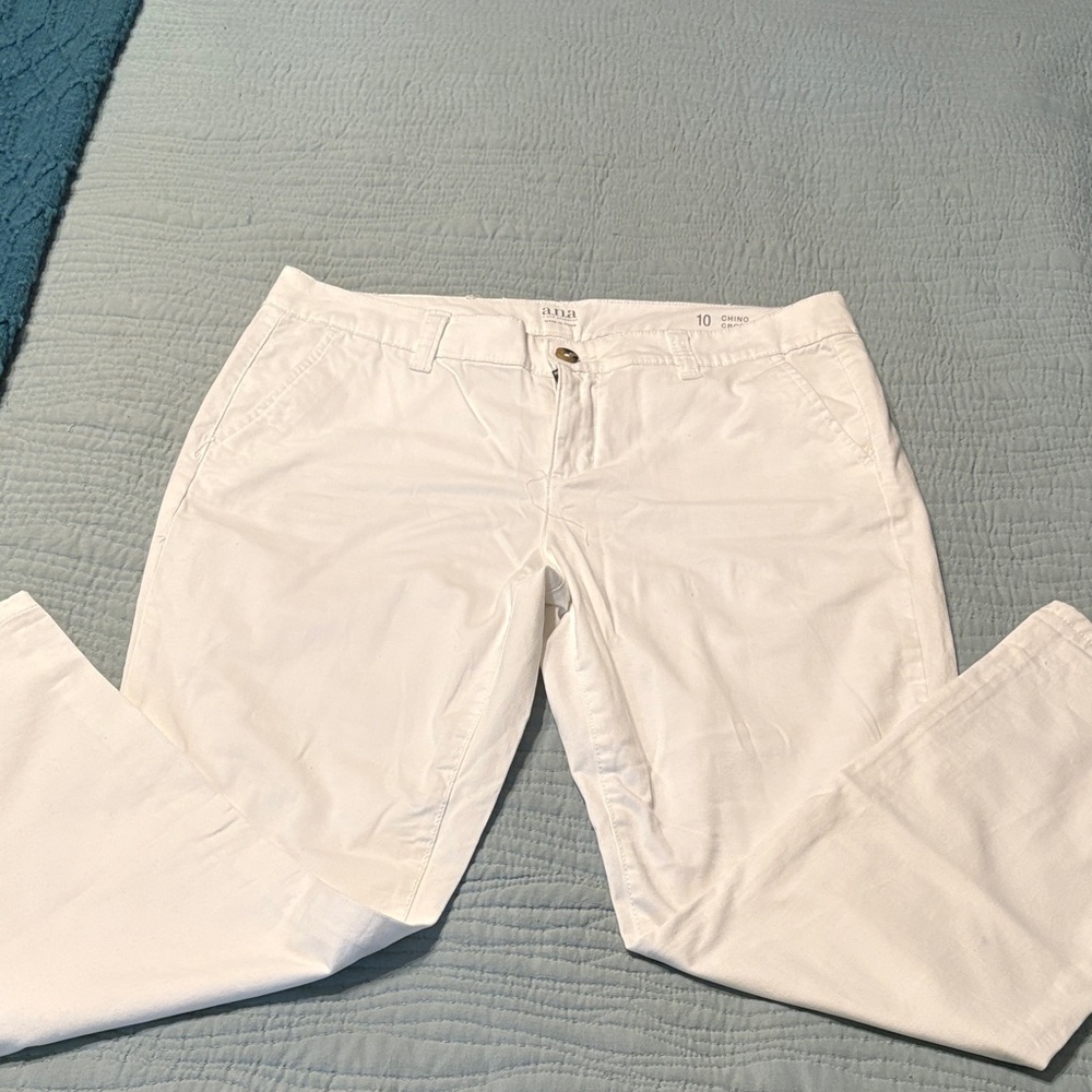 Ana Crisp White Women's Trousers
